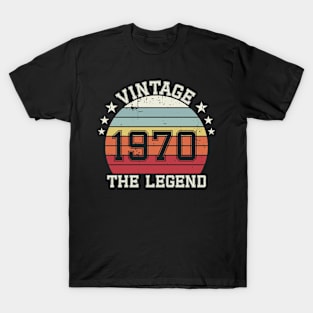 Vintage 1970 Original, Born in 1970 the legend gift T-Shirt